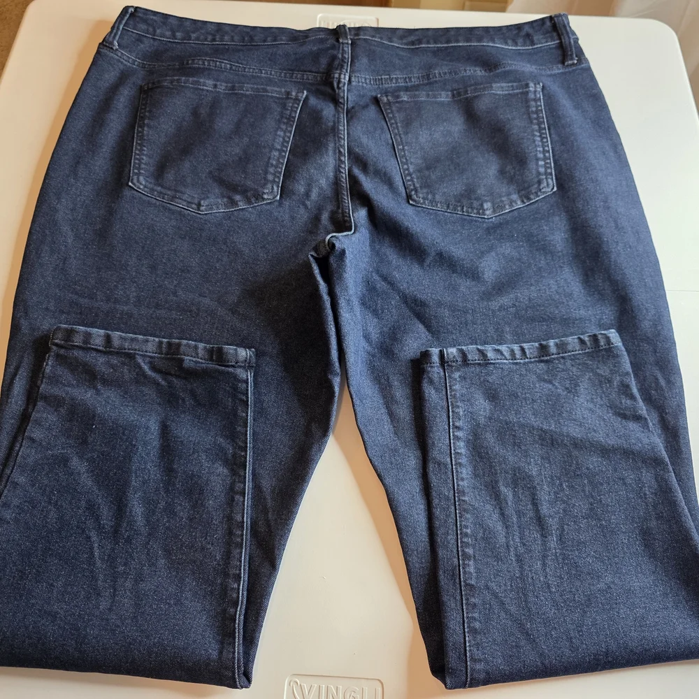 Terra & Sky 22W Like New Classic Straight Leg Jeans Dark Wash Blue Bx-3156